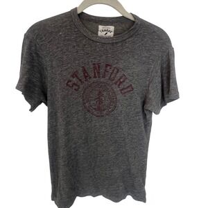 Vintage League Collegiate Stanford University T-Shirt Cardinal Gray. Womens Sz L